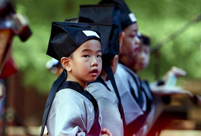 Children attend First Writing Ceremony