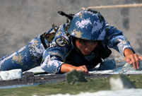 Female soldier in Chinese special force
