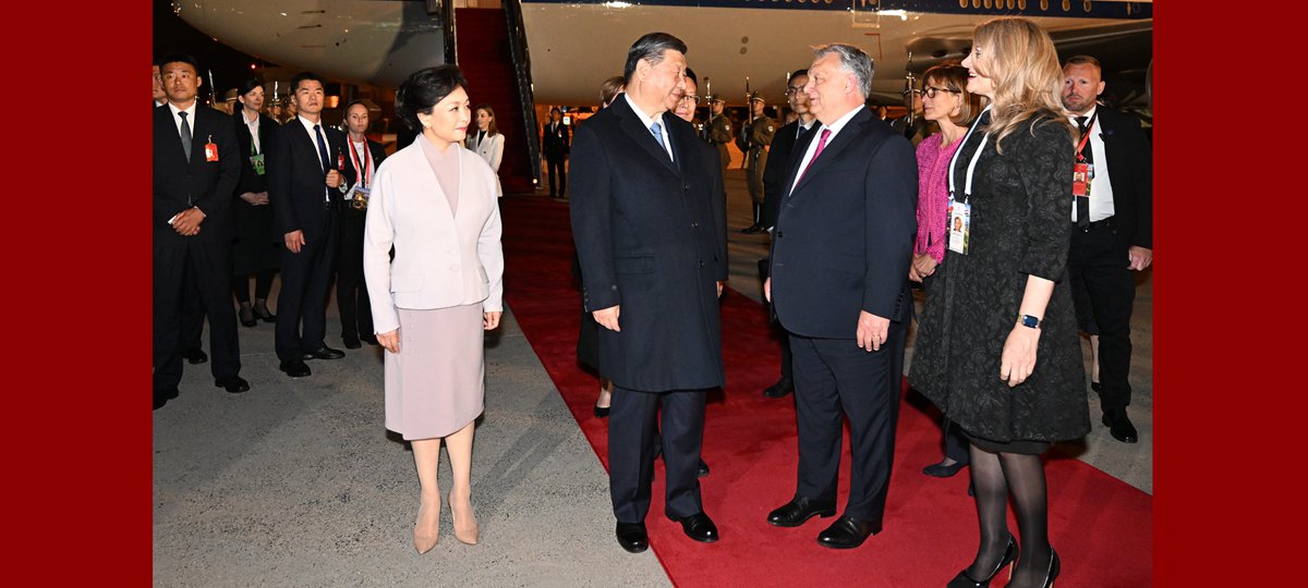 Xi arrives in Budapest for state visit to Hungary