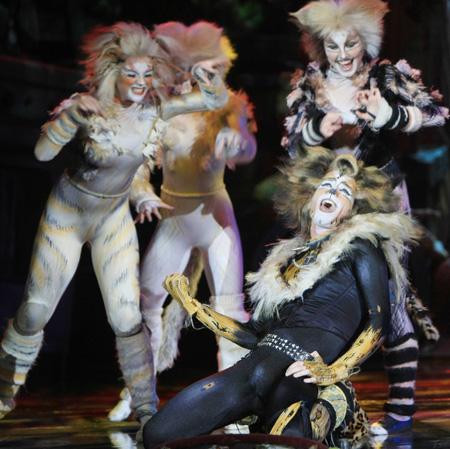 cats musical. scene of the musical Cats,