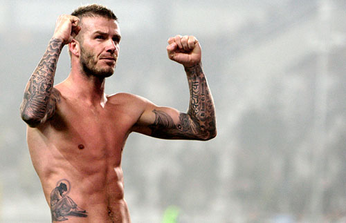 David Beckham has revealed his latest tattoo in January this year - and this 