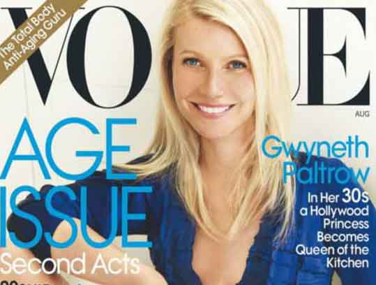 Gwyneth Paltrow graces cover of Vogue magazine 