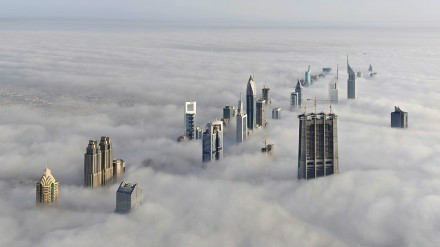 Dubai. A cloudy day