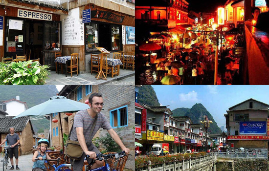 You should definitely visit Yangshuo. There is much to experience in the West Street such as various bars, coffee shops, inns and crafts shops which may lead you to romance. (File Photo)