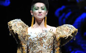 Gold armour hit Asian Fashion Week 