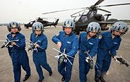 China's WZ-10 armed copters in training