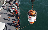 Naval troop unit conducts rescue docking drill