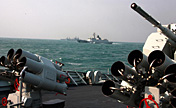 East Sea Fleet in offensive-and-defensive drill