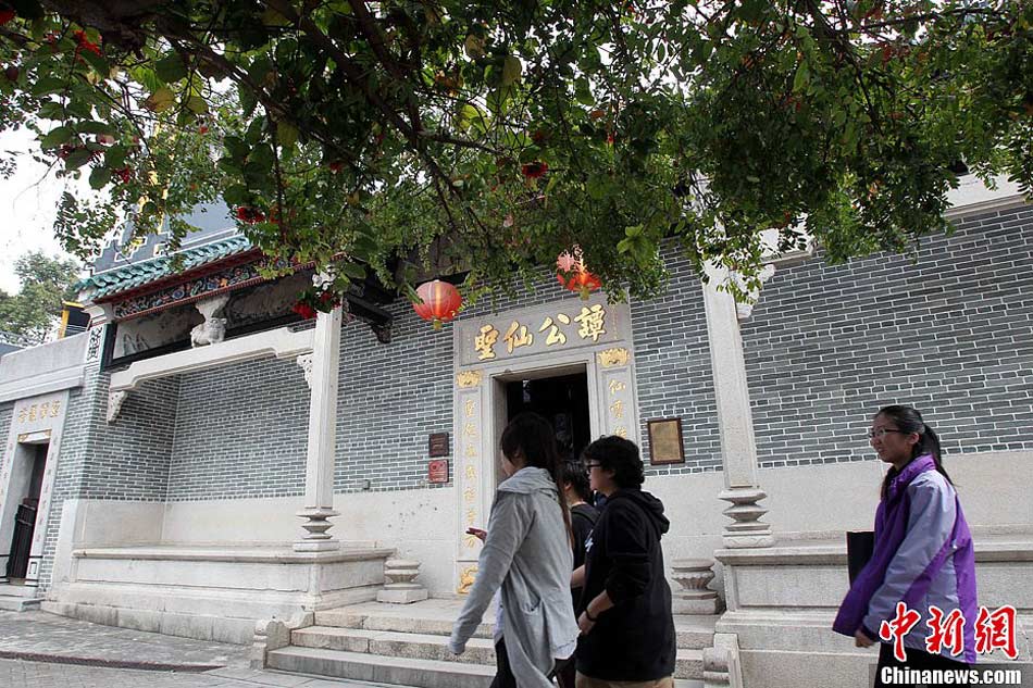Photo taken on February 18 shows the Tam Kung Temple in Shau Kei Wan of Hong Kong. (CNS/Sha Shaokui)