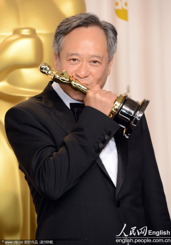 Ang Lee, director of Life of PI -- Best Director(Xinhua photo)