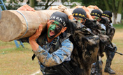 Chinese Marines in military skill training