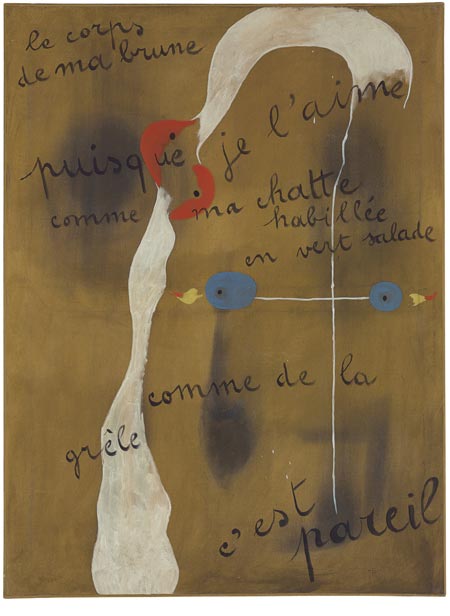 Joan Miro's Painting-Poem achieved $26,609,175 in February, in London.  (Chinadaily.com.cn)