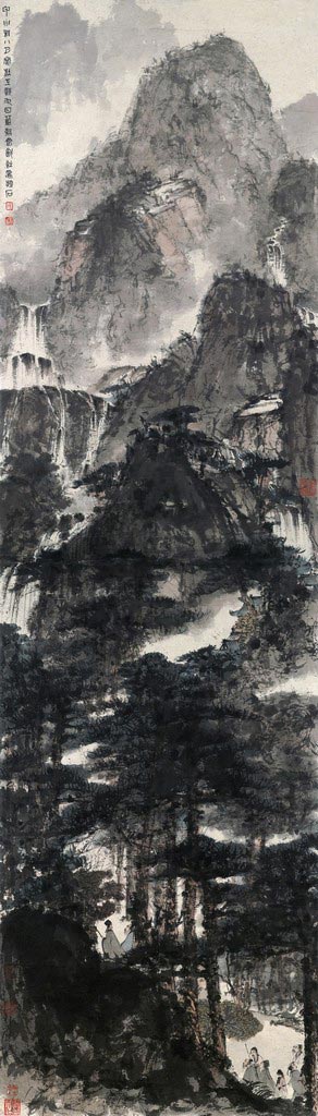 Fu Baoshi's Du Fu's Composition of Poem grossed 92 million yuan at Poly International's spring sales. (China Daily)