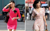 People in summer wear in east China