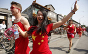 Red Dress Run in Beijing for fun