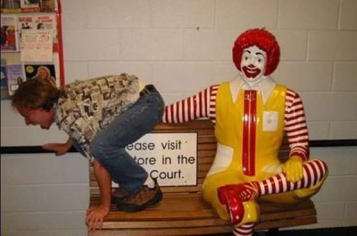 Weird people in McDonald 