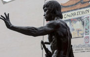 Los Angeles' Chinatown sets up statue of Bruce Lee