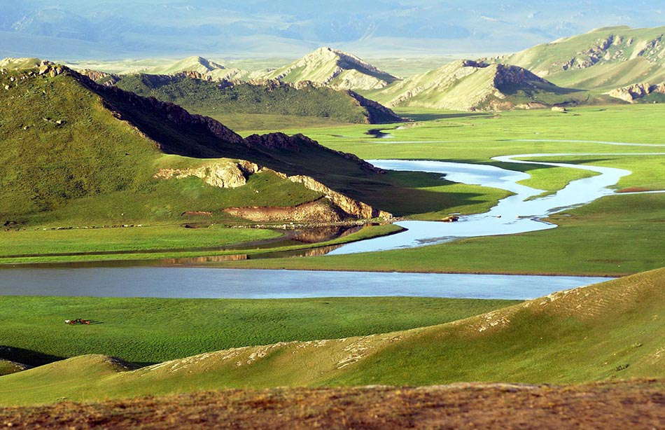 The 37th session of UNESCO's World Heritage Committee (WHC) inscribed Tianshan in China's Xinjiang on the World Heritage List as a natural site on June 21, 2013. File photo taken on June 24, 2009 shows swans at the swan lake of Bayanbulak Grassland on the Tianshan in northwest China's Xinjiang Uygur autonomous region. Tianshan is a serial property totaling 606,833 hectares and consists of four components which are located along the 1,760 km Tianshan range, a temperate arid zone surrounded by Central Asian deserts. (Xinhua/Shen Qiao)