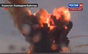 Russian rocket explodes after liftoff