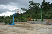 Basketball court in Liangxing Village