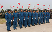 Chinese soldiers leave for "Peace Mission 2013" drills