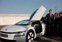Volkswagen showcases new energy vehicles in Beijing 