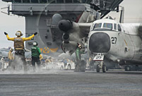 U.S. Navy Carrier Strike Group stages military exercises