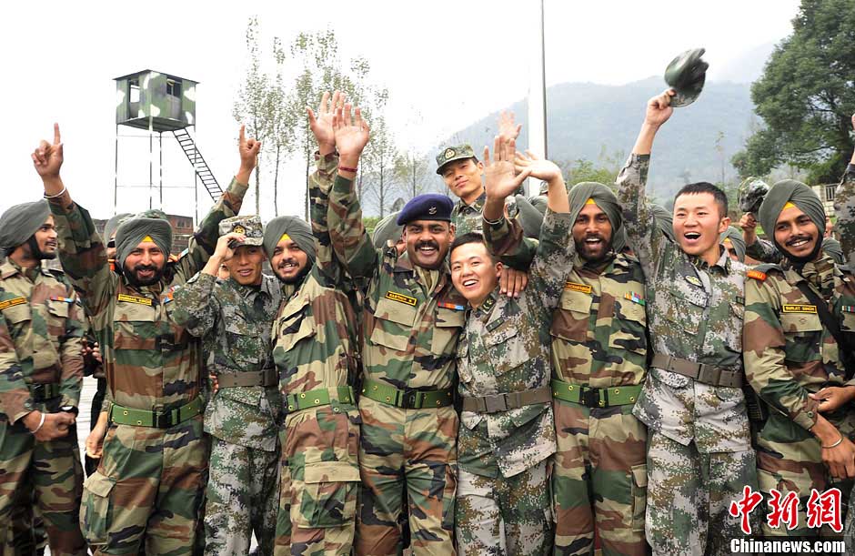 China-India joint anti-terrorism military training concluded