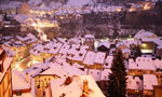 Snowy, milky, cheesy Fribourg of Switzerland