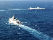 PLA Navy conducts confrontation training in Indian Ocean, the Pacific