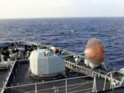 Chinese ship formation conducts live fire training in West Pacific