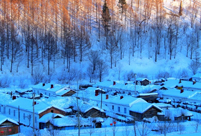 Chaihe village, pure and peaceful fairyland in snow